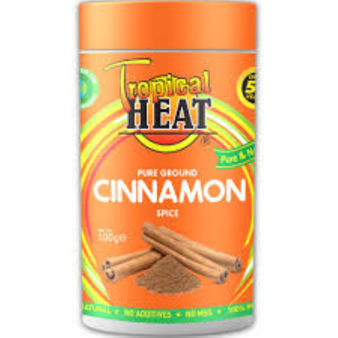 TROPICAL HEAT CINNNAMON GROUND 100G JAR